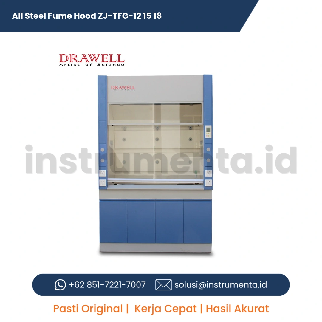 Jual Lemari Asam All Steel Fume Hood ZJ-TFG-12/15/18 Distributor Resmi Ready Stock